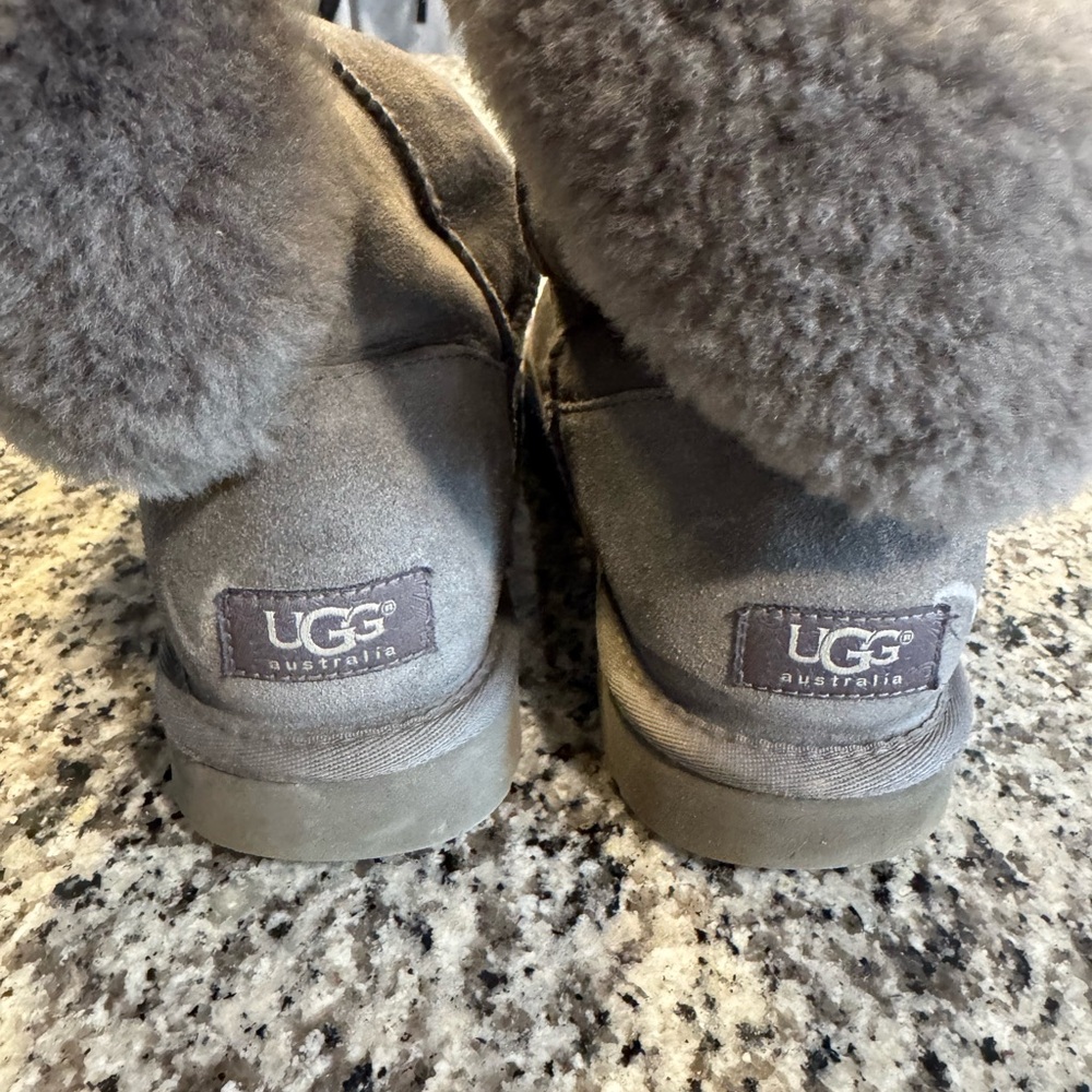UGG Gray Shearling Boots